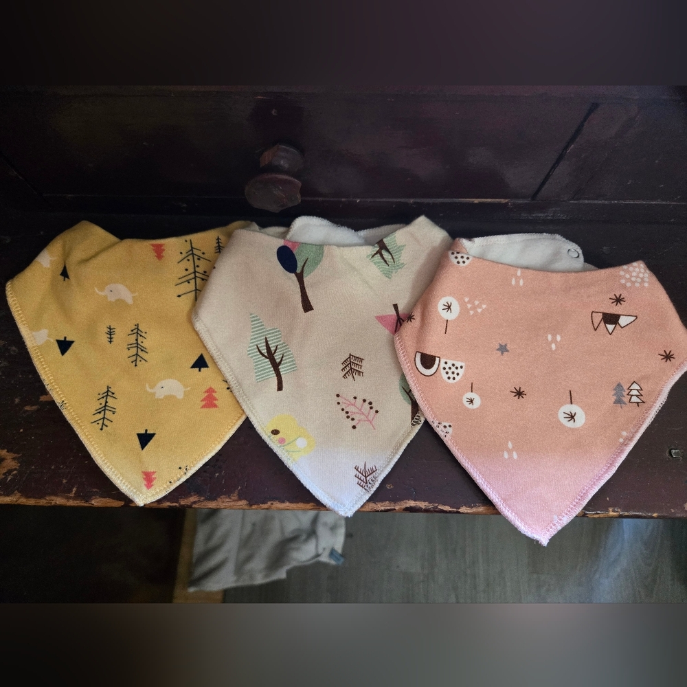 Colorful Kids Bandana Bib Set